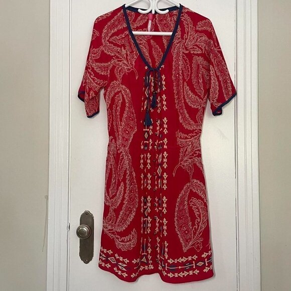 PLENTY by Tracy Reese Button Front Boho Midi Dress size S - Picture 2 of 5